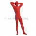 Full Body red Lycra Spandex Bodysuit Solid Color Zentai  suit Halloween Fancy Dress Costume 